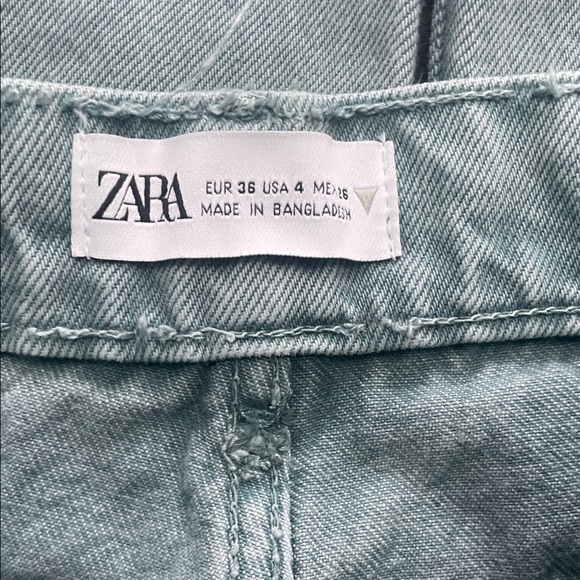 ZARA high wasted five buttons straight leg jeans - Picture 5 of 12